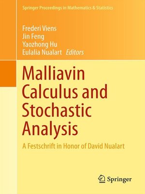 cover image of Malliavin Calculus and Stochastic Analysis